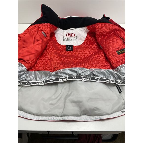 Women's Marker Evolution Red Ski Snowboard Jacket Thinsulate Insulated Sz 8 - Picture 11 of 16